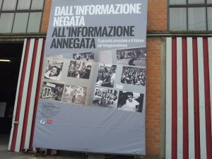 Pannello ingresso sala mostre